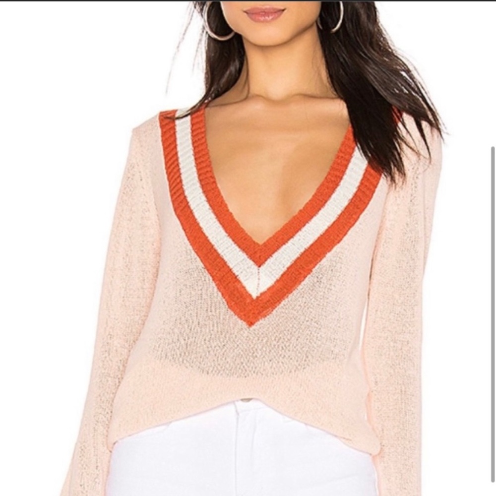 Superdown Bobbie v neck sweater NWOT